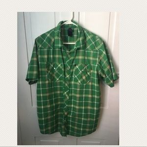 Men's North Face plaid shirt